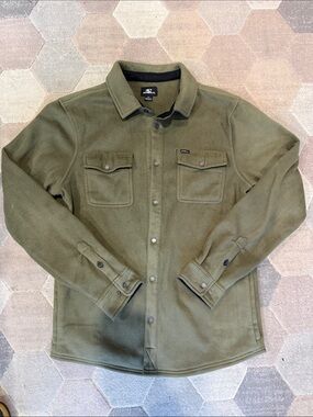 O'Neill Men's Olive Green Fleece Shirt Jacket